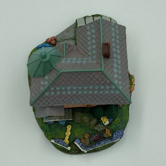 Vtg LeVan Studios Lilac Cottage Hawthorne Victoria Grove Collection Hand Painted - Picture 5 of 6